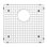 Stainless Steel Sink Grid for Quatrus 60/40 Sink - Large Bowl