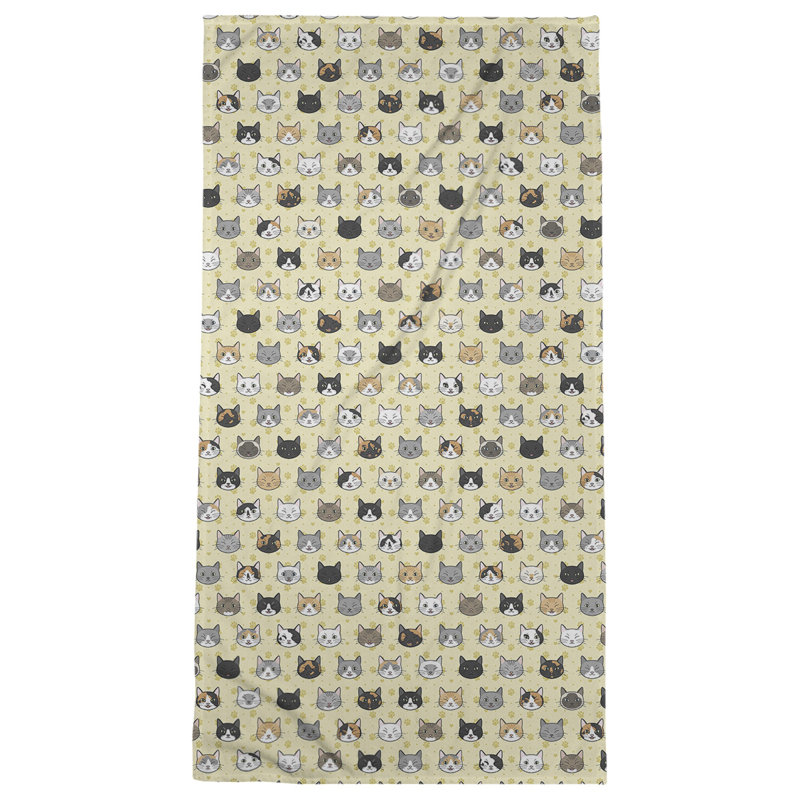 Serviette de plage Katelyn Elizabeth, Jaune