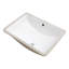 Évier rectangulaire en céramique Beautiful Look - 21 X 14, encastré avec trop-plein Classy 21 "X 14", inclus