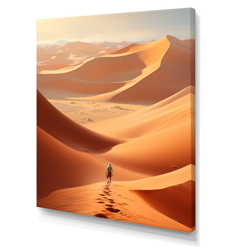 «Desert Sahara Landscape II», reproduction sur toile, Toile tendue, H 40 po x l 30 po x P 1,5 po