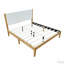 Lit plateforme Mid-Century avec tête de lit tapissier-131274469-131274473