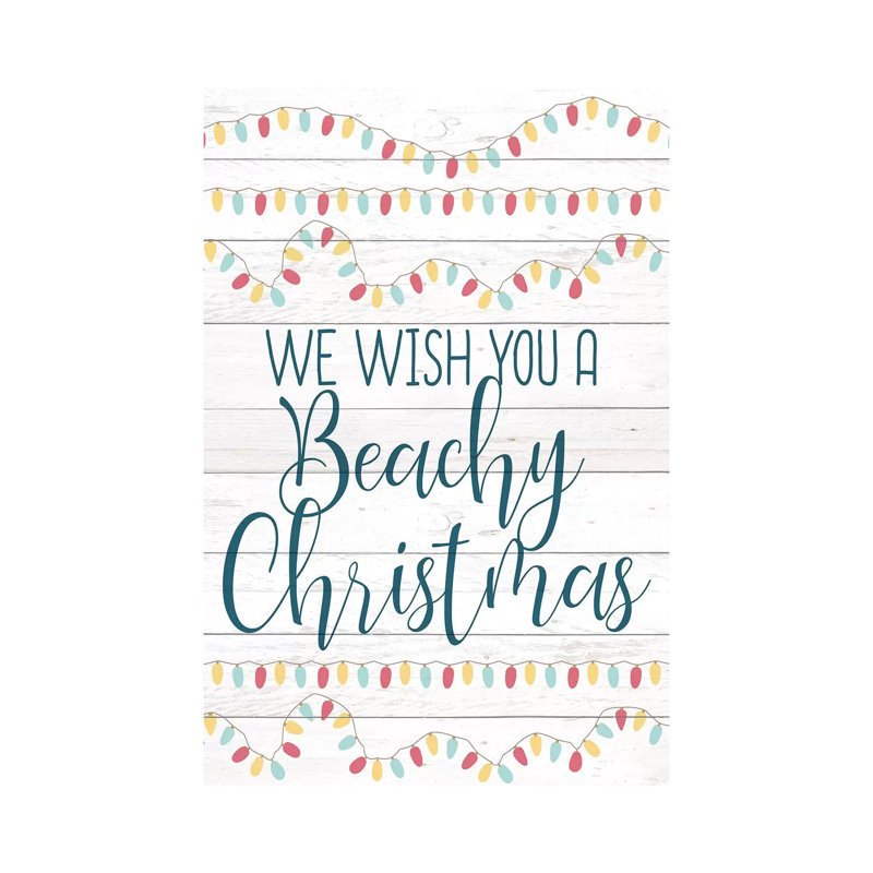 Beachy Christmas by Kimberly Allen - Wrapped Canvas Gallery-Wrapped Canvas Giclée, 66.04 cm H x 45.72 cm W x 1.91 cm D