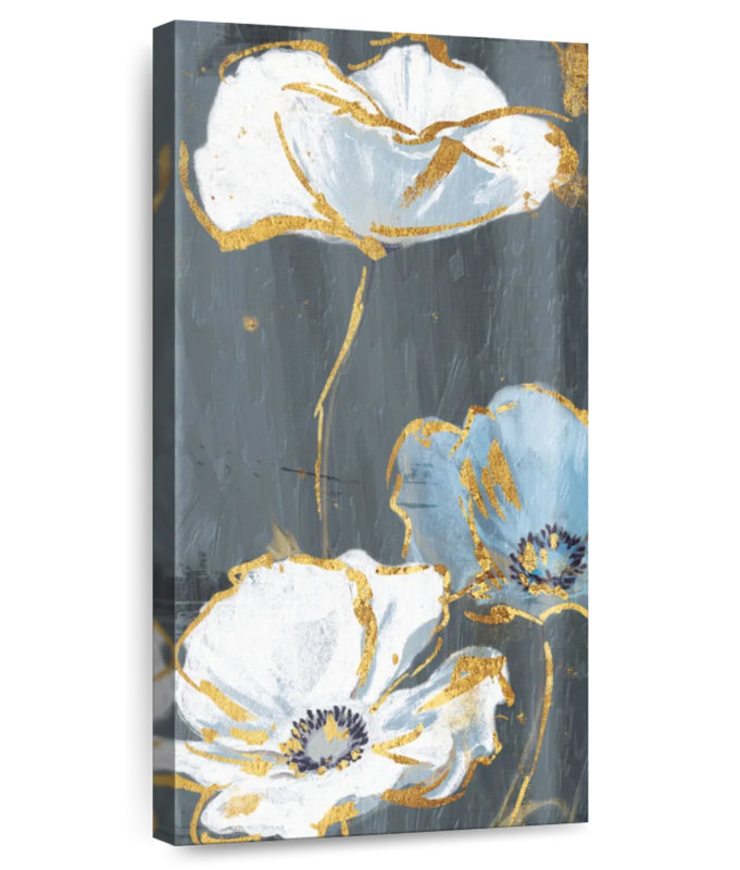 Three Flower Gold Accents