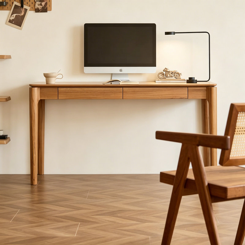 Bureau d'écriture Simple Burlywood, H 29,52 po x l 47,24 po x P 23,62 po