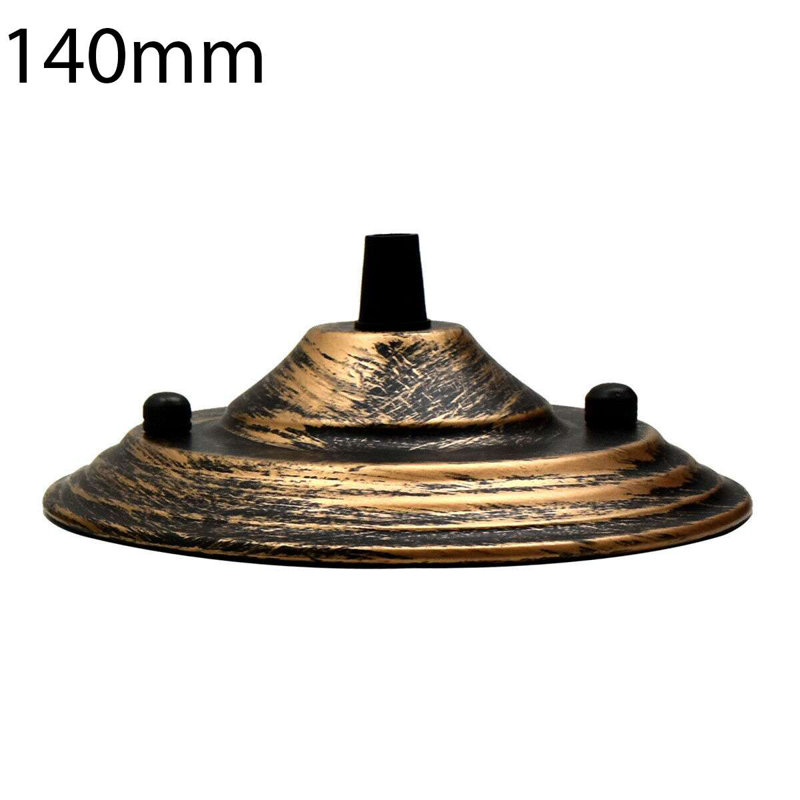 Halverson Ceiling Rose 140Mm Chandelier Ceiling Pendant Lamp Light Fitting Accessory DIY Lighting Kit, Brushed Copper