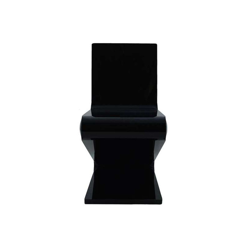 Fauteuil Z Iris en noir