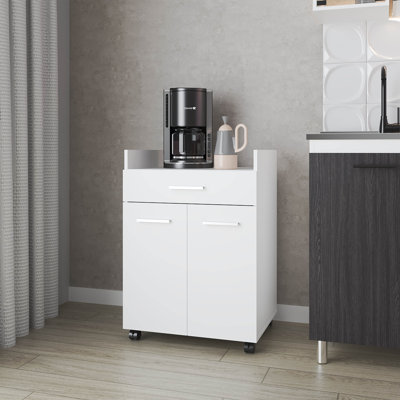 Chariot de cuisine avec 2 portes et 1 tiroir FM Furniture FM