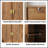 Walnut Wood Buffet Cabinet With Line Groove Design, Multifunctional Storage For Living Room And Entryway