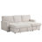 Upholstery Sleeper Sectional Sofa With Storage Space, USB Port, 2 Cup Holders On Back Cushions-289698050