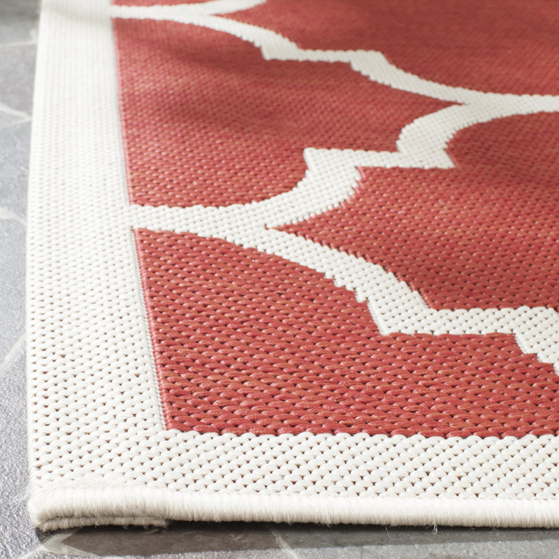 Kerns Geometric Hand Woven Indoor / Outdoor Area Rug, Square 160cm