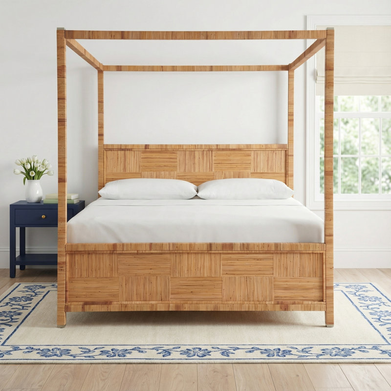 Rosalie Woven Canopy Bed, King