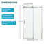 Paroi de douche coulissante simple 76 ", 5/8 po (8 mm) de douche-120178916