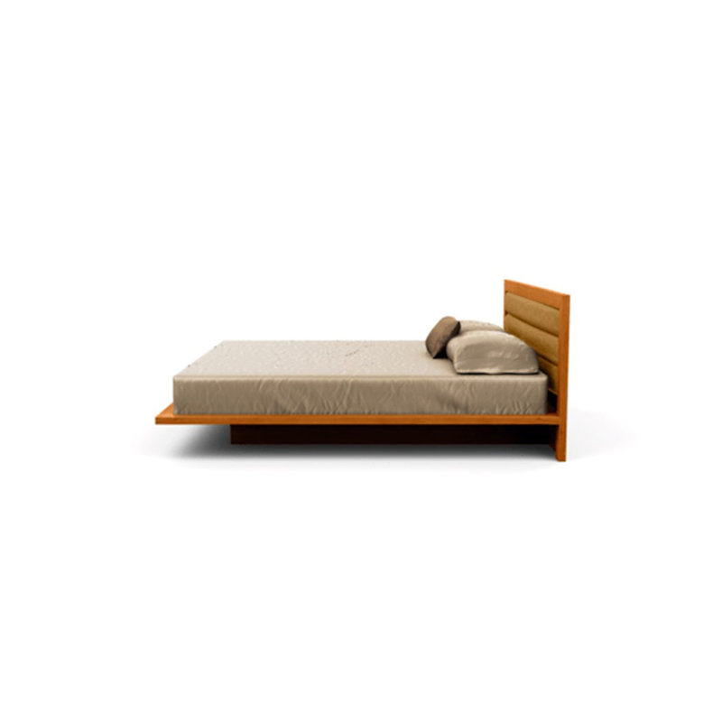 Moduluxe Upholstered Bed, California King, Autumn Cherry, Hemp Fabric