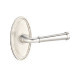 Merrimack Round Passage (Hall & Closet) Door Lever with Oval Rosette