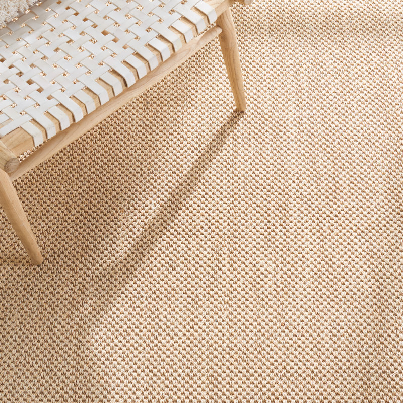 Hillsborough Natural Fiber Sisal Pile Solid Color Rug, Square 4'