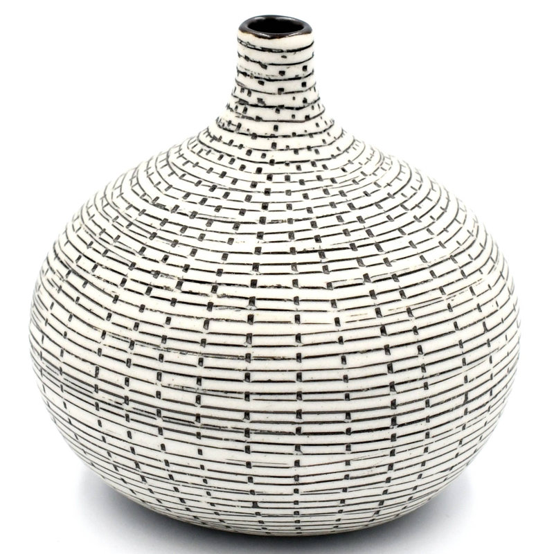 Vase de table Anaaya, Noir, H 2,6 po x l 2,5 po x P 2,5 po
