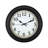 Deryon American Plastic Wall Clock 12 Inch - Black
