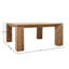 Micah 63" Wide Teak Dining Table, Natural