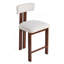 Tabourets ronds élégants de 26,5 po avec dossier bas - siège rembourré confortable et structure en métal noir pour la cuisine et la salle à manger-685318510-685318508
