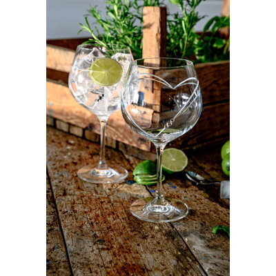 Hearts 610ml Gin Balloon Glass