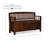 Glenn 50” Slat Back Hidden Storage Wood Bench with Flip Top Seat-1995238761