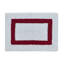 Ensemble de tapis pour salle de bain 2 pièces 100% coton 2370 g / m² Broshouse, tapis de salle de bain touffeté ultra moelleux, super absorbant certifié OEKO-TEX®, réversible, lavable à la machine, confort semblable au spa, blanc / rouge-1897437769-1922298102