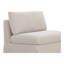 Fable Slipcover Dining Chair and Half Beige