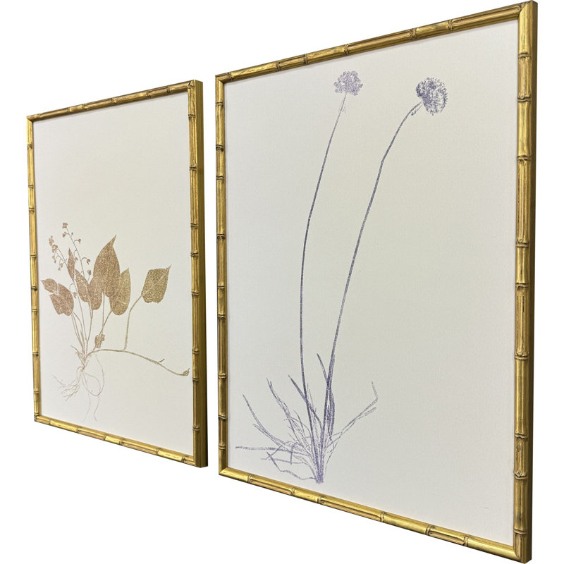 Floral Trace II Framed Art