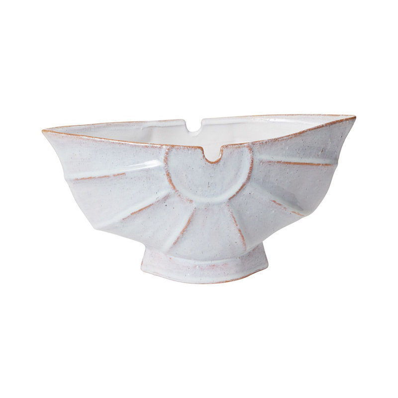 Jayliany Handmade Ceramic Table Vase, 6.75" H x 14.25" W x 6" D