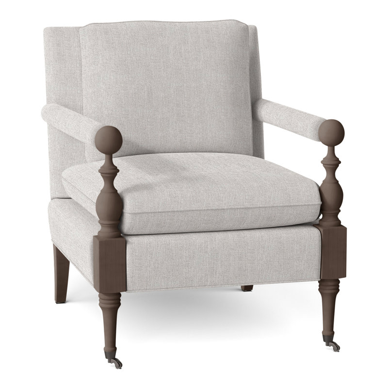 Fauteuil Leslie, Lin 3156, Noisette