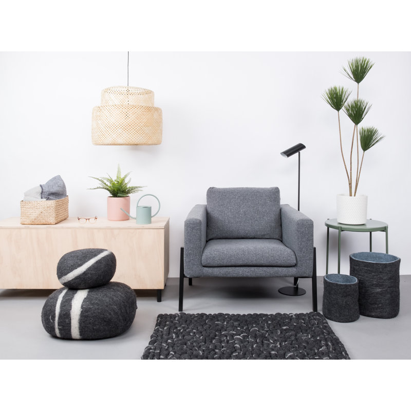 Geometric Hand Woven Area Rug, Rectangular 70 x 100cm