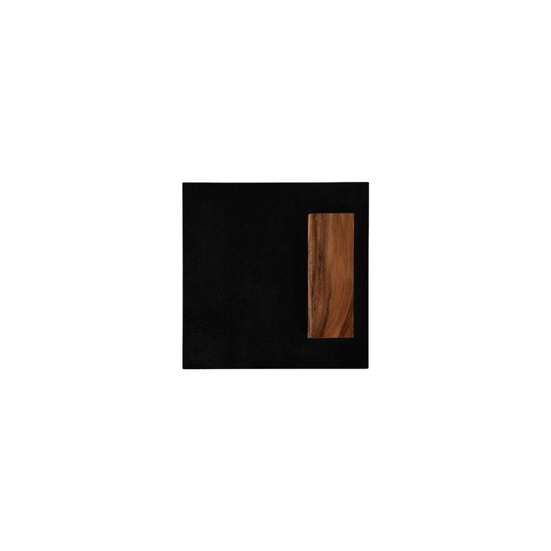 Slant Side Table, Natural/Black