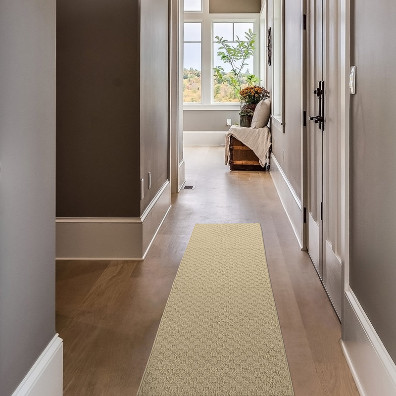 Tapis d'intérieur en polypropylène touffeté brun Lomax