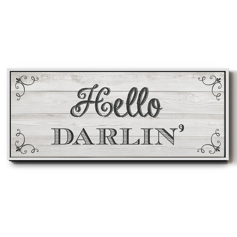 «Hello Darlin», toile encadrée