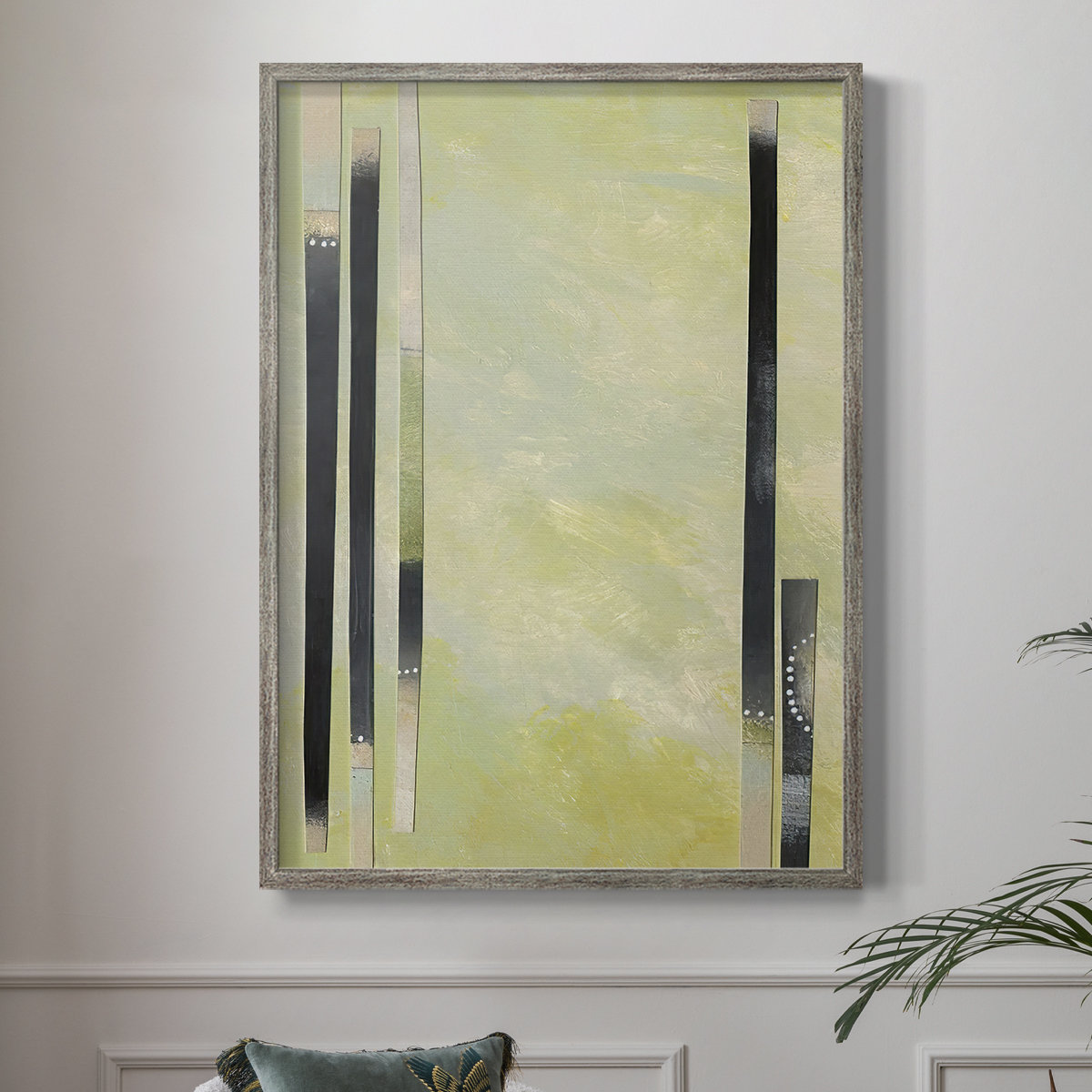 Winston Porter Neutral Assemblage II Framed Print - Solid Wood | Wayfair