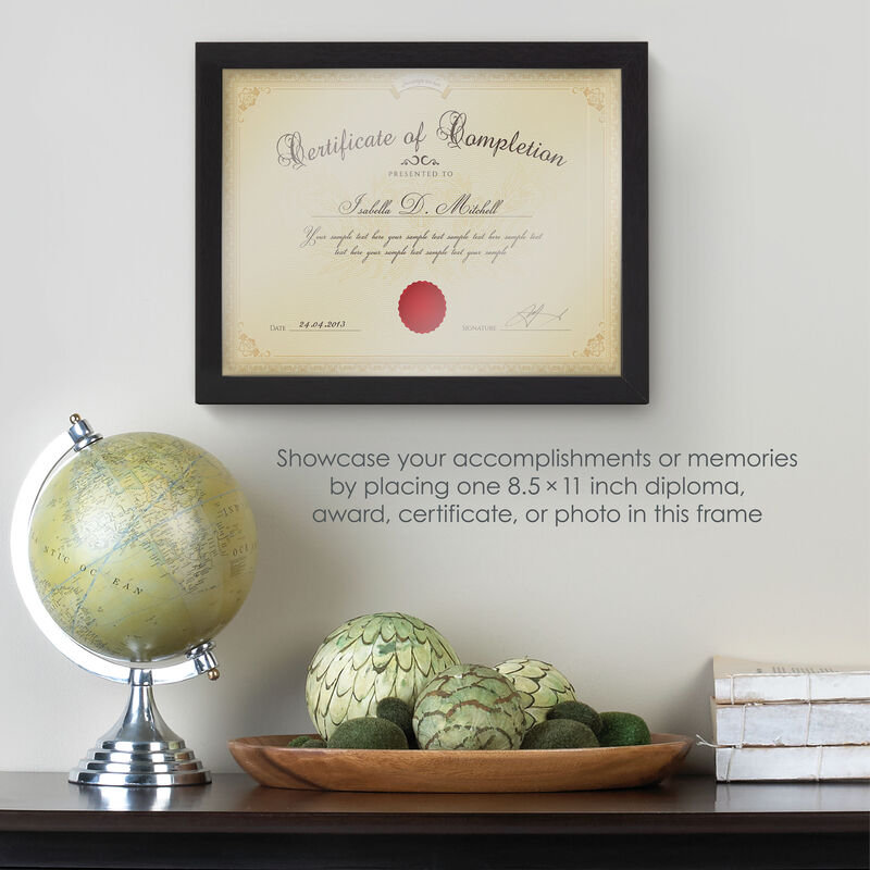 Melannco MDF Document Frame, 12x9.4 Inch