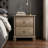 Weston 23" H Traditional Brown 2-Drawer Nightstand with Solid Wood Legs (Set of 2)