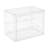 Mabilia Clear Cake Cupcake Bread Display Box Shelf 2-Tier Display Storage Container
