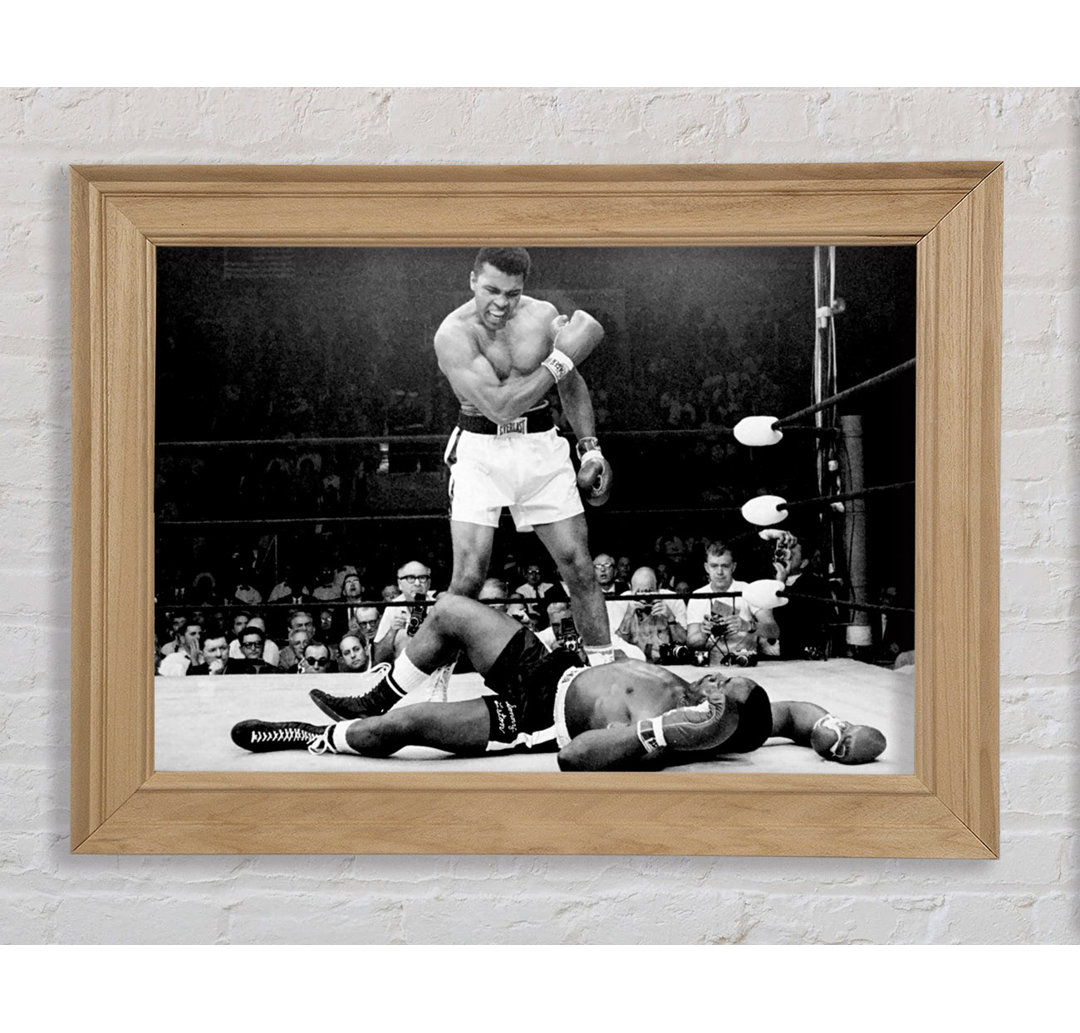 Muhammad Ali Knockout - Einzelner Bilderrahmen Kunstdrucke