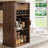 Counter Height Dining Table With Storage, Rectangular Bar Table With Drawer And Wine Rack-321598101-308683686