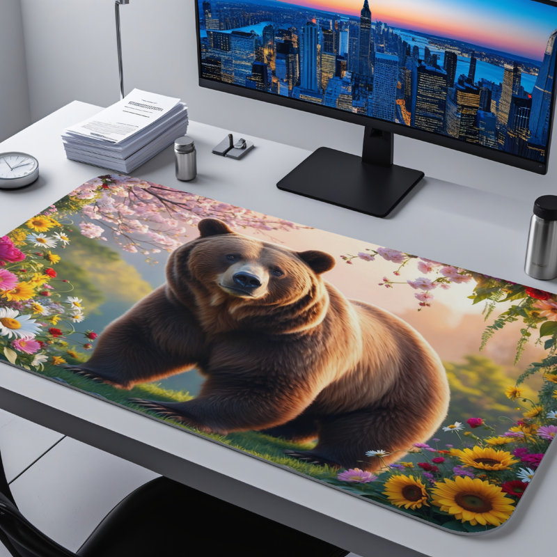 Polyester Desk Pad, 14.4x12.1