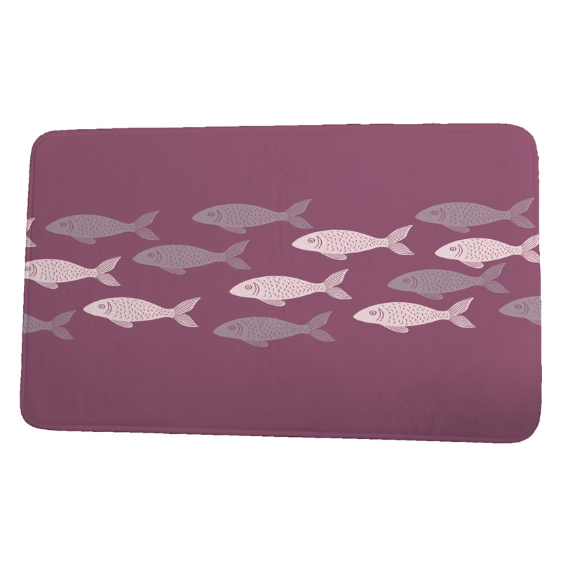 Tapis de bain Dooley, l 24 po x L 17 po, Mauve