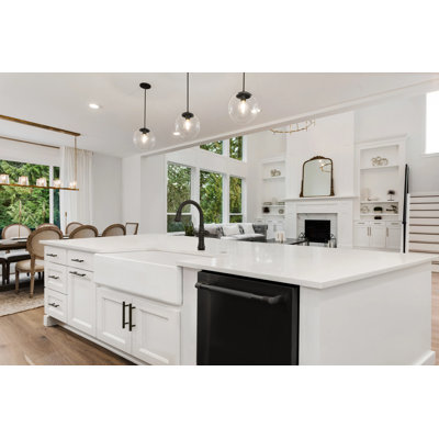 Luxury 36-Inch Solid Fireclay Farmhouse Sink, Flat Front