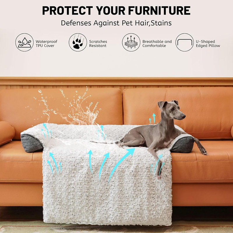 Tapis de lit pour chien apaisant, grand lit pour chien