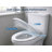 White Standard Soft Close PP Toilet Seat, Quick-Release, Fits Most Standard Toilet Bowls