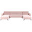 Aliyha 5 Seater Velvet Sofa Bed-1441775399