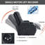 Fauteuil inclinable en polyuréthane PU à position infinie avec massage par vibration à 8 points, chauffage lombaire et recharge USB pour un confort accru pour les personnes âgées-33385106