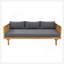 ENSEMBLE DE MEUBLES DE PATIO: LIT DE CLASSE 3 PLACES CLAREMONT + TABLE EN BOIS ACACIA-1839999051