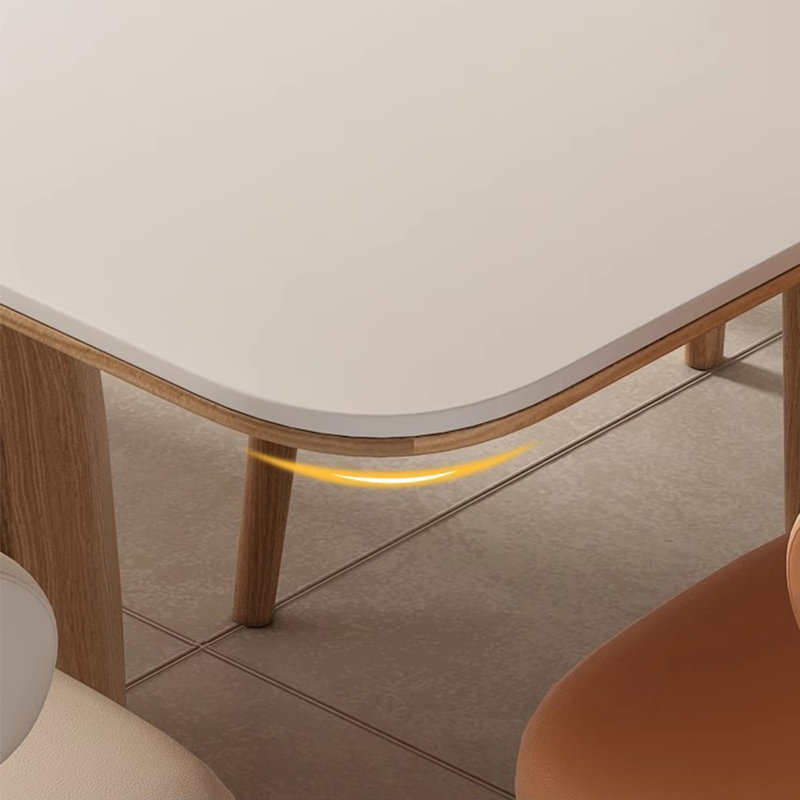 Kama Solid Wood Base Dining Table, 29.5"H x 70.8"L x 35.4"W