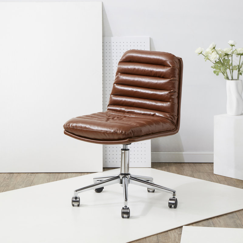 Chaise de travail Ashia, Brun